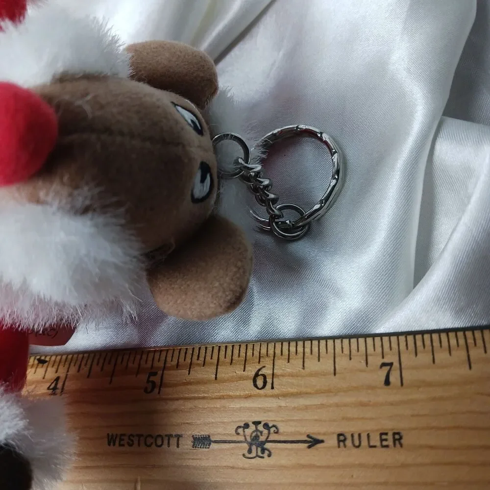 Vintage Kamhi World Spice Mice Christmas Santa Mouse Keychain